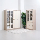 Informa Kiev Lemari Arsip Kantor Metal Slide - Cokelat Muda Lemari Kabinet Office Cabinet Penyimpanan Indoor Furniture Kantor Sekolah