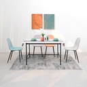 Informa Jordie Meja Makan - Abu-Abu Dining Table Dinner Table Meja Kursi Ruang Makan Aesthetic Furniture Dining Room