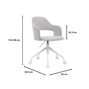 Informa Nara Kursi Kantor Tempat Duduk Kerja Dengan Roda Office Chair Kursi Staff Karyawan Furniture Indoor Kantor