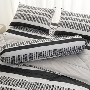 Informa 180X200 cm Set 6 Pcs Seprai King Microfiber Usher Sprei Motif Seprai Aesthetic Seprei Sheet Set Bed Sheet Aksesoris Tempat Tidur Set Sarung Bantal Sarung Guling