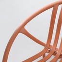 Informa Frill Kursi Teras - Merah Terracotta Balcony Chair Kursi Outdoor Serbaguna Furniture Rumah Tempat Duduk Kursi Halaman Balkon