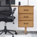 Informa Jakk Meja Kantor - Cokelat Oak Office Table Furnitur Kantor Meja Kerja Belajar Serbaguna