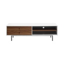 Informa Faye Rak Tv - Putih Walnut Tv Stand Furnitur Indoor Rumah Meja Rak Tivi Tempat Pajangan Televisi