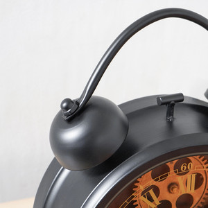Informa Jam Meja Gear 113 - Hitam Desk Clock Jam Analog Aesthetic Dekorasi Meja Hiasan Rumah Tempat Komersial