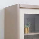 Informa Kiev Lemari Arsip Kantor Metal Slide Glass - Cokelat Muda Lemari Kabinet Office Cabinet Penyimpanan Indoor Furniture Kantor Sekolah