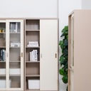 Informa Kiev Lemari Arsip Kantor Metal Slide - Cokelat Muda Lemari Kabinet Office Cabinet Penyimpanan Indoor Furniture Kantor Sekolah