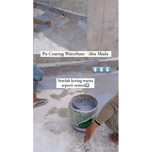 DUTEC PU Coating Waterbase Pelapis Anti Bocor Waterproofing 20kg- Abu