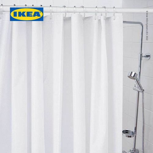IKEA BJARSEN Tirai Shower Putih 180x200cm