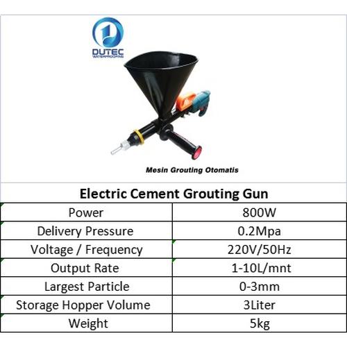 Ready Stock Dutec Mesin Grouting Semen Otomatis Elektrik