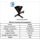 Ready Stock Dutec Mesin Grouting Semen Otomatis Elektrik