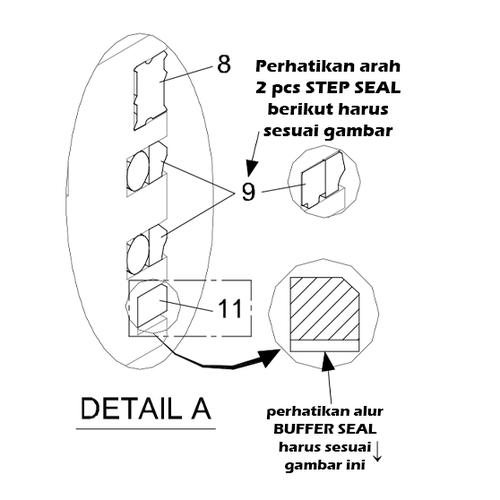 Seal Retainer Soosan SB81 Sparepart Hydraulic Breaker C31 111