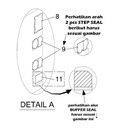 Seal Retainer Soosan SB81 Sparepart Hydraulic Breaker C31 111