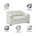 Informa Cloud Sofa Bed - Krem Indico