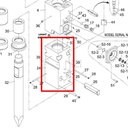 Front Head Soosan SB81 Sparepart Hydraulic Breaker C31 256