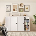 Informa Lucia Kabinet 2 Pintu Geser - Putih