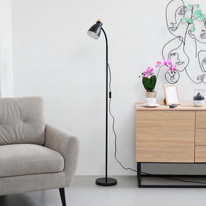 Informa Gia Lampu Lantai - Abu-Abu/Hitam