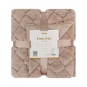 Informa 127X152 cm Demi Selimut Throw Faux Fur - Cokelat