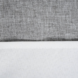 Informa 140X220 cm Taplak Meja Linen Border - Abu-Abu