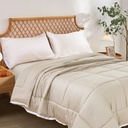 Informa 260X230 cm Bed Cover Bamboo - Krem Ivory