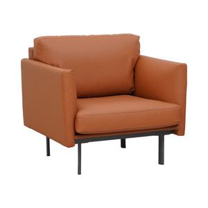 Informa Keanu Sofa Kulit 1 Seater - Cokelat