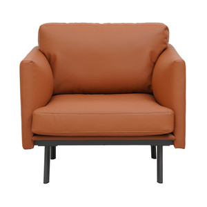 Informa Keanu Sofa Kulit 1 Seater - Cokelat