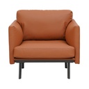 Informa Keanu Sofa Kulit 1 Seater - Cokelat