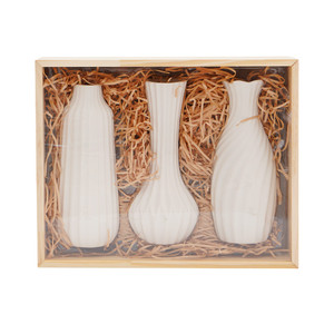 Informa 34.5x28.5x12.5 Cm Set 3 Pcs Vas - Putih