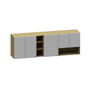 Informa 180 cm Ivy Ii Kabinet Dinding Dapur - Putih / Cokelat Oak