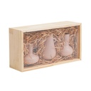 Informa 32.7x18.5x12.5 Cm Set 3 Pcs Vas - Krem