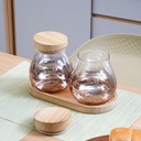 Informa Set 2 Pcs Kalee Stoples Kaca Dengan Nampan