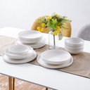 Informa Appetite Gorin Set 12 Pcs Perlengkapan Makan - Putih Dinner Set Plate Aesthetic Eating Utensils Peralatan Makan Set Piring Gelas Mangkok