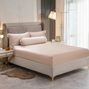 Informa 200X200 cm Seprai Super King Tencel Fitted A - Pink sprei seprai aesthetic seprei sheet set bed sheet aksesoris tempat tidur
