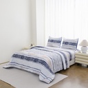 Informa 160X200 cm Set 6 Pcs Seprai Queen Microfiber Xander Sprei Seprai Aesthetic Seprei Sheet Set Bed Sheet Aksesoris Tempat Tidur Set Sarung Bantal Sarung Guling