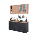 Informa 1.8 mtr Irish Kitchen Set Lemari Kabinet Dapur Serbaguna Kitchen Storage Tempat Penyimpanan Peralatan Masak Rak Atas Bawah Dapur Furniture Dapur