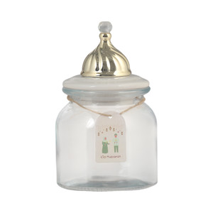Informa 650 ml Set 3 Pcs Gold Mosque Dome Stoples Kaca Jar Tempat Simpan Snack Dan Permen Setoples Toples Serbaguna Perlengkapan Dapur Wadah Makanan