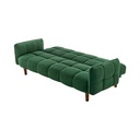 Informa Dimity Sofa Bed Fabric - Hijau Emerald Tempat Duduk Multifungsi Sofa Tidur 2In1 Kursi Santai Serbaguna Furniture Rumah