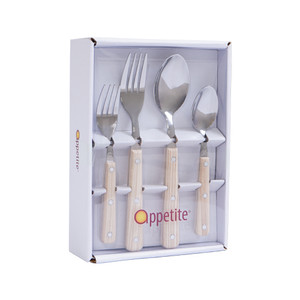 Informa Appetite Set 16 Pcs Classical Alat Makan - Putih Set Sendok Garpu Pisau Makan Spoon Fork Peralatan Makan Cutlery Set