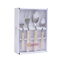 Informa Appetite Set 16 Pcs Classical Alat Makan - Putih Set Sendok Garpu Pisau Makan Spoon Fork Peralatan Makan Cutlery Set