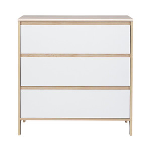 Informa Blade Laci Penyimpanan 3 Tingkat - Cokelat Oak/putih Laci Kabinet Serbaguna Cabinet Penyimpanan Indoor Multifunctional Drawer Storage Furniture Rumah