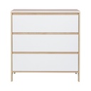Informa Blade Laci Penyimpanan 3 Tingkat - Cokelat Oak/putih Laci Kabinet Serbaguna Cabinet Penyimpanan Indoor Multifunctional Drawer Storage Furniture Rumah