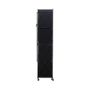 Informa Ollin Rak Besi Lipat 5 Tingkat - Hitam storage rack metal tempat penyimpanan serbaguna rak barang dokumen arsip organizer kantor sekolah