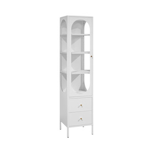 Informa Jeno Lemari Pintu Kaca Lemari Kabinet Serbaguna Cabinet Penyimpanan Indoor Furniture Rumah