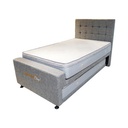 Informa Sleep 120X200 cm Buffel Kasur 4 In 1 - Abu-Abu Mattress Latex Foam Matras Medium Firm Kasur Tidur Single Perlengkapan Kamar Tidur