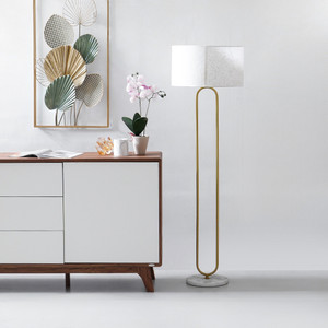 Informa Celtic Prime Lampu Lantai - Gold/Putih Standing Floor Light Lampu Tiang Dekorasi Lampu Berdiri