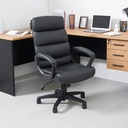 Informa Uzziel Kursi Kantor Sandaran Sedang - Hitam Tempat Duduk Kerja Dengan Roda Office Chair Kursi Eksekutif Furniture Indoor Kantor
