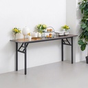 Informa 150X45X75 cm Yard Meja Lipat - Abu-Abu Meja Serbaguna Folding Table Multifunctional Foldable Desk Picnic Table Furniture House