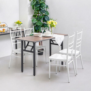 Informa 120X60X75 cm Yard Meja Lipat - Abu-Abu Meja Serbaguna Folding Table Multifunctional Foldable Desk Picnic Table Furniture House