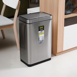 Informa Eko 30 ltr Deluxe Mirage Tempat Sampah Sensor Gerak - Silver Tong Sampah Wadah Pembuangan Alat Kebersihan Indoor Trash Bin