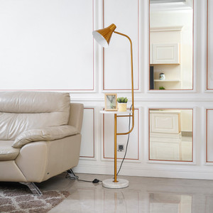 Informa French Lampu Lantai - Bronze Standing Floor Light Lampu Tiang Dekorasi Lampu Berdiri