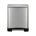 Informa Eko 20 Ltr Ecube Tempat Sampah Pedal Rectangle - Silver Tong Sampah Wadah Pembuangan Alat Kebersihan Indoor Trash Bin